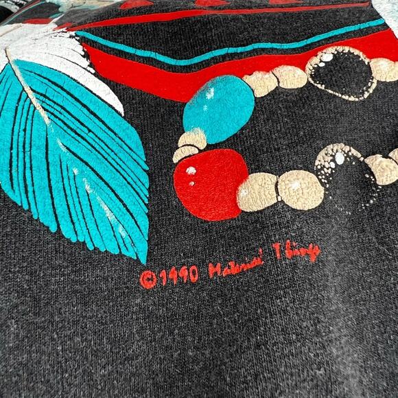 VINTAGE 90s ARIZONA STEER SKULL T-Shirt SZ XL NATIVE COWBOY SINGLE STITCH ONEITA - Picture 5 of 7